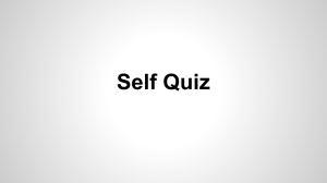 Self Quiz Match the Function to the Organelle