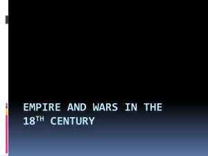 EMPIRE AND WARS IN THE 18th CENTURY