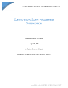 Comprehensive Security Assessment Systemization