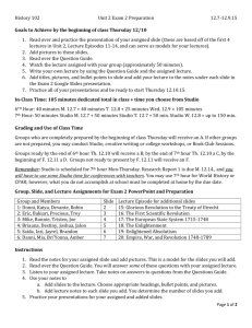 Unit 2 Exam 2 Preparation