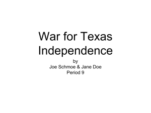 American_History_files/War for Texas Independence