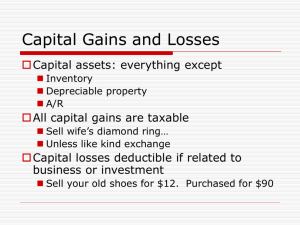 Tax: Basis and Capital Gains