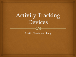 Activity Tracking Presentation