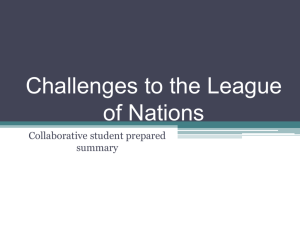 CHT.Challenges to the League of Nations. Mr MacLean Final
