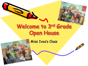 Miss Ives's Open House Powerpoint