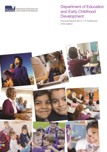 DEECD Annual Report 2013-14 Additional Information