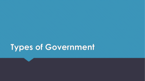 PPT: Types of Government