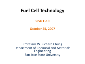 Fuel Cell Technology - San Jose State University