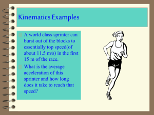 Kinematics Examples