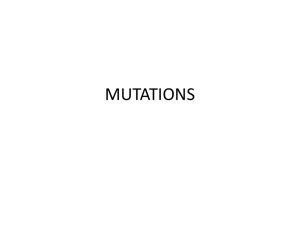 mutations - MashreqMYP5BIOLOGY
