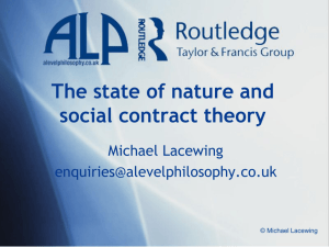 State of nature and social contract theory
