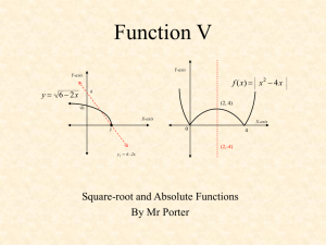 Functions V