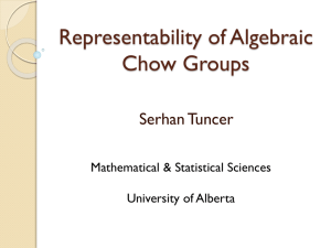 Representability of Algebraic Chow Groups