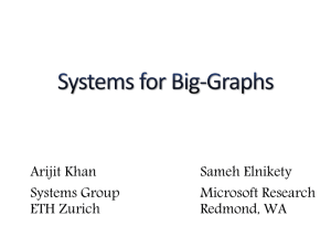Tutorial: Systems for Big Graphs