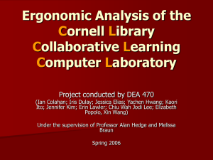 Ergonomic Analysis of Cornell Library Collaborative Learning
