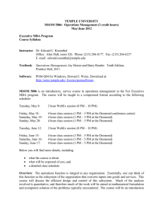 MSOM 5806 syllabus - The Astro Home Page