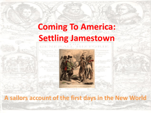 Settling Jamestown