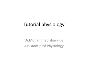 tutorial physiology