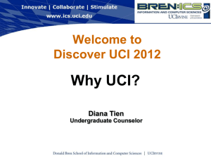 Discover 2012 - Donald Bren School of Information and