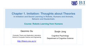 Chapter 1. Imitation: Thoughts about Theories in Imitation and Social