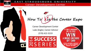 How To Ace The Career Expo - East Stroudsburg University