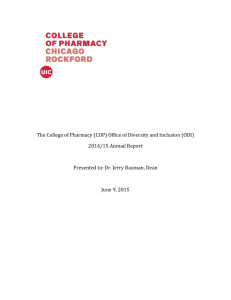 Community Engagement Report - College of Pharmacy | University