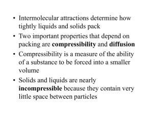 Chapter 12: Intermolecular Attractions and the Properties of Liquids