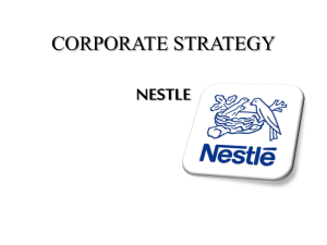Nestle is a global organization The global companies are