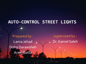 Auto-Control street lights