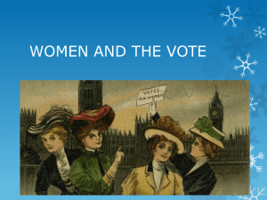 women and the vote