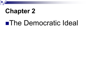 Chapter 2: The Democratic Ideal, pp