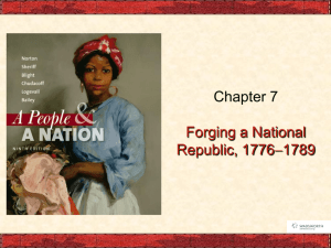 Forging a National Republic, 1776  1789