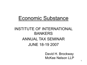 David H. Brockway - Institute of International Bankers