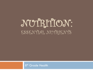 Nutrition ppt essentialnutrients2012