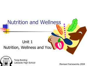 Nutrition and Wellness