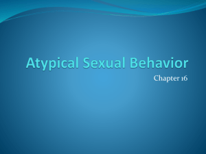 Atypical Sexual Behavior