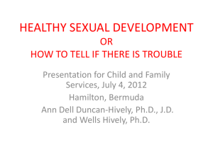 healthy sexual development or how to tell if it*s trouble
