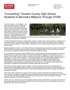 Chowan County High School Students to Bennett's Millpond