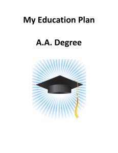 AA Degree Education Plan