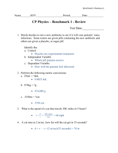 CP Physics – Benchmark 1