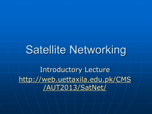 Satellite Communication - University of Engineering and Technology