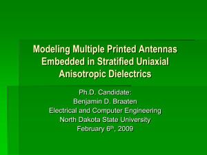 A Printed Rampart-Line Antenna with a Dielectric Superstrate for