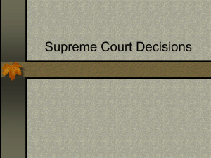 Supreme Court Decisions - AP