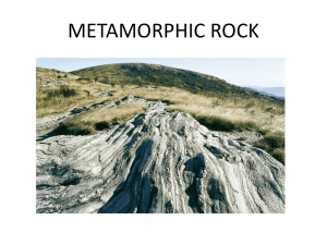 Formation of Metamorphic Rock