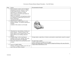 Remote Deposit Procedures - Non Gift