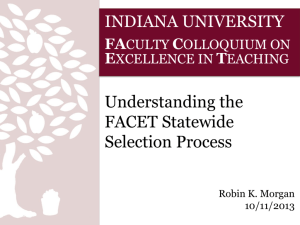 HERE - Faculty Colloquium on Excellence in Teaching