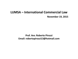 LUMSA – International Commercial Law INCIDENTAL DAMAGES