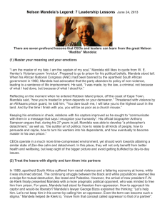 Nelson Mandela's Legend: 7 Leadership Lessons
