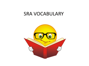 sra vocabulary - sblgeneralmath