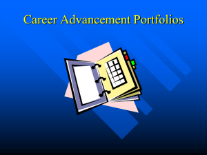 Career Advancement Portfolios